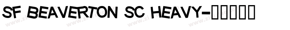 sf beaverton sc heavy字体转换